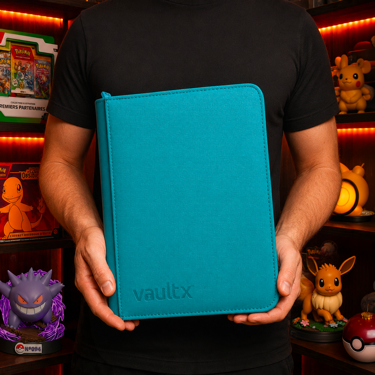 Binder Vault X Exo-Tec Zip Ocean Blue — classeur zippé 360/480 cartes Pokémon