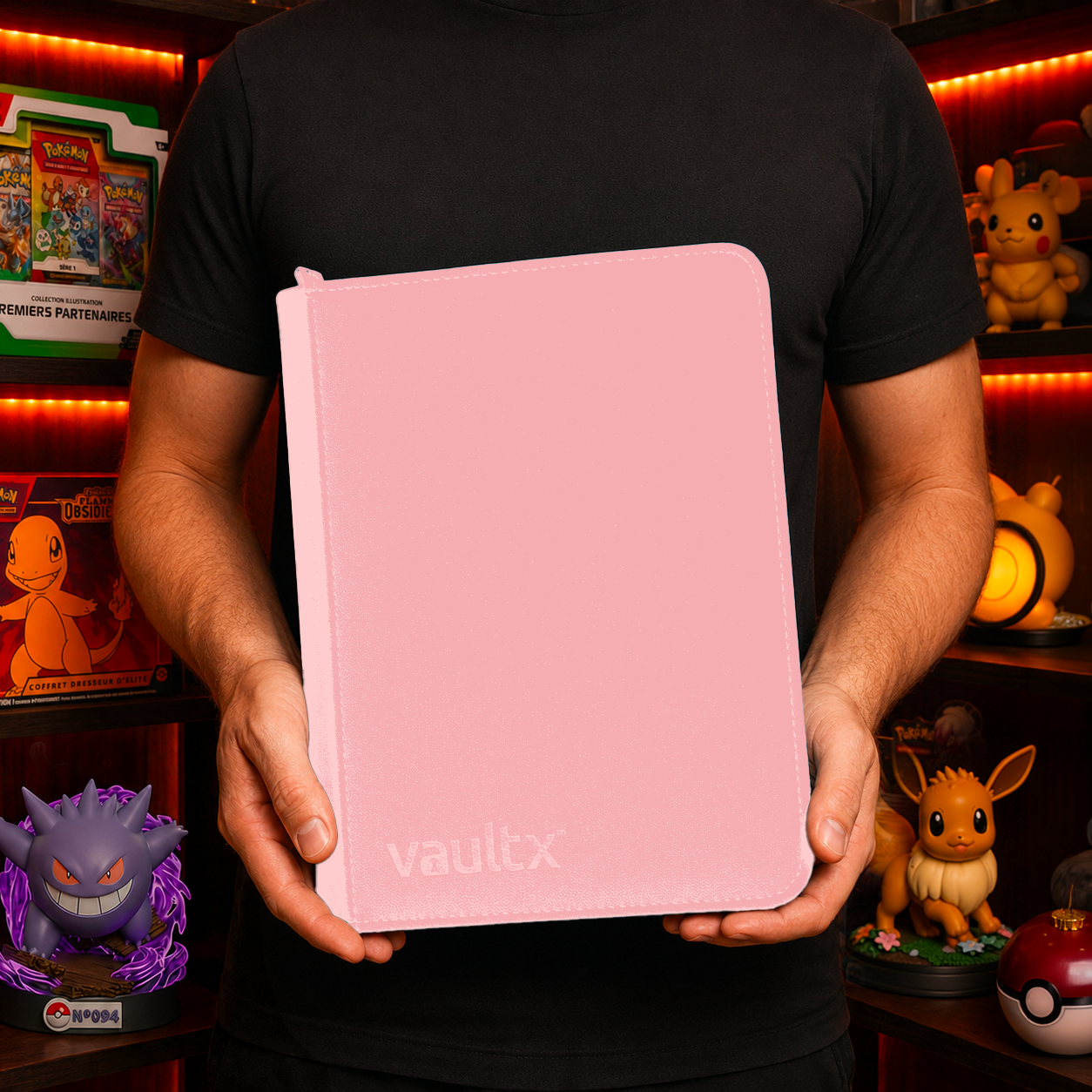 Binder Vault X Exo-Tec Zip Just Pink — classeur zippé 360/480 cartes Pokémon