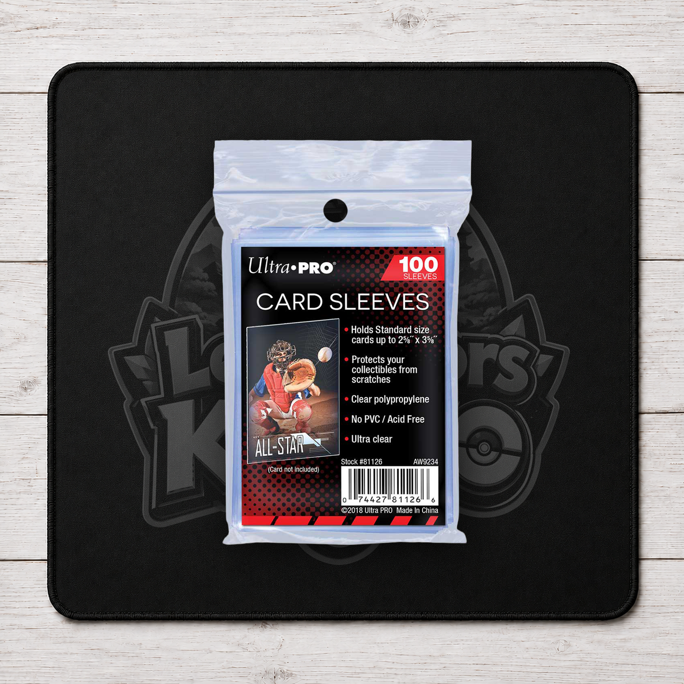 100 sleeves Ultra Pro Standard transparentes — protège-cartes souples pour cartes Pokémon